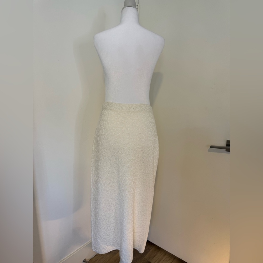 St. John Cream Pencil Skirt